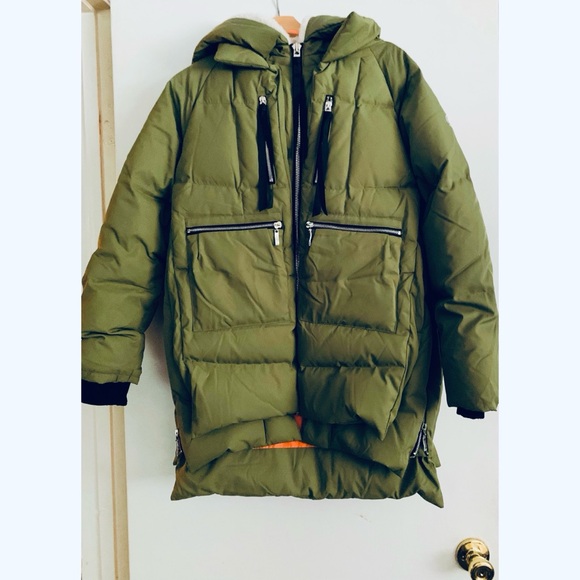 Orolay Women’s Thickened Down Jacket - Small, Green - Picture 4 of 15